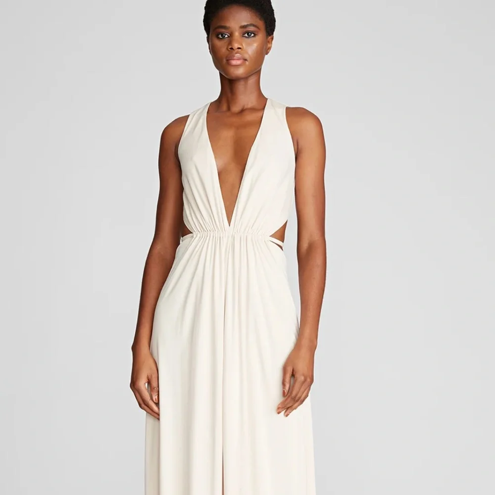 Halston Megan Gown in Matte Jersey - Picture 1 of 5